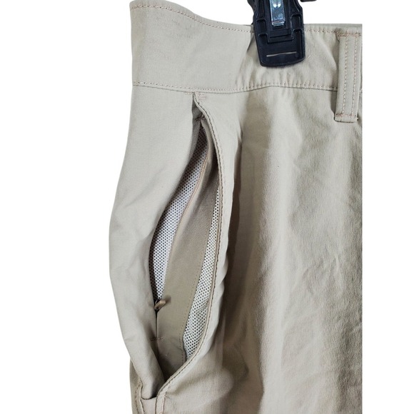 Vtg North Face TNF Shorts Mens 40x9 Beige Chino Khaki Camp Bike Hike Outdoor - Picture 5 of 12